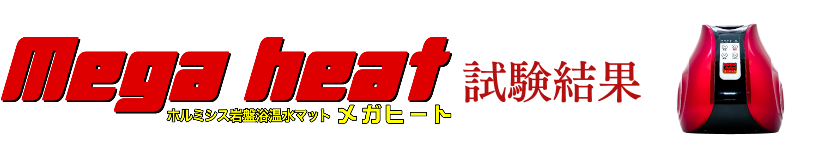 ホルミシス温水マット「メガヒート」で岩盤浴